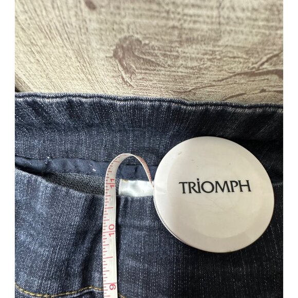 Womens Bootcut Denim Jeans L/G Cotton & Polyester Blend Stretch Dark Wash - Picture 7 of 7